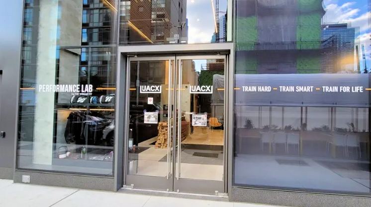 Performance Lab storefront entrance at The JACX